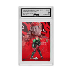 Mark Richardson Graded Cardiff Devils Poster Card